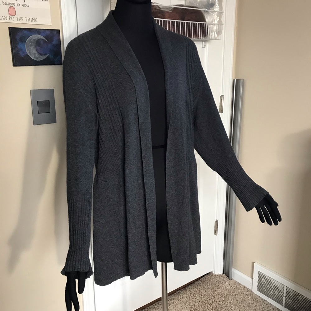 Grey Knit Cardigan